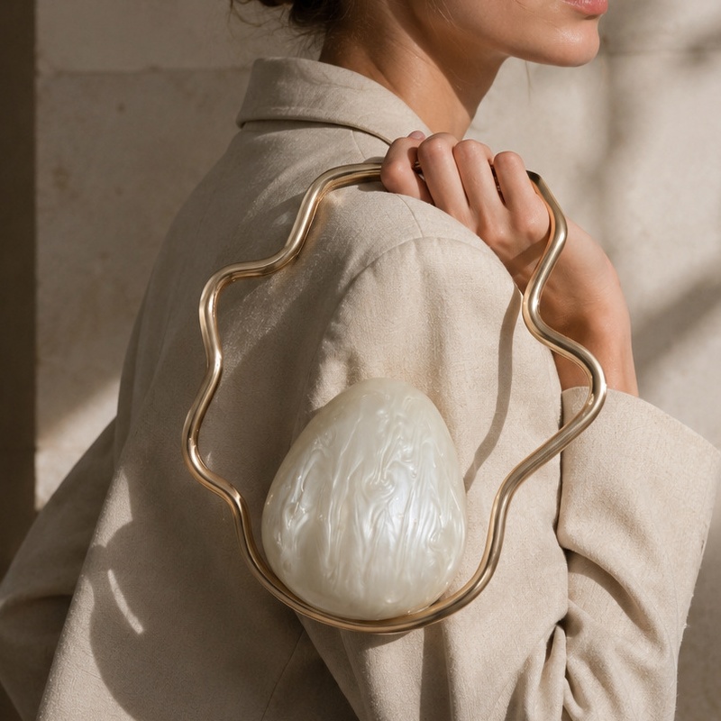 Luxury Bags Cute - Женская мини-сумка-клатч из акрила в форме