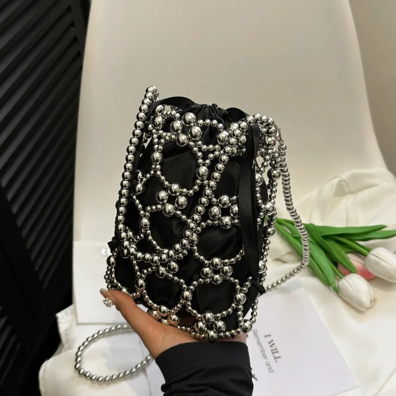 Белые сумки-ведра с бисером на – обзор и цена Luxury Bags On Sales